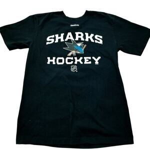 San Jose Sharks Tshirt Boys Large 14-16 Hockey NHL Short Sleeve